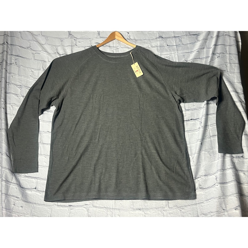 Red Head Brand Co. Mens 2XL Charcoal Waffle Knit Thermal Long Sleeve‎ Shirt